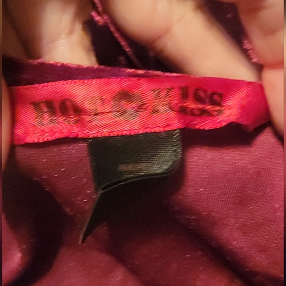 Vintage 1990's Hot Kiss Crushed Velvet Mini Dress, size M - Picture 5 of 6